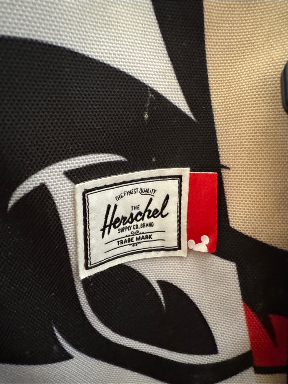 Herschel Supply Co. Black, Red, White, Yellow Patterned Strap - Picture 4 of 12